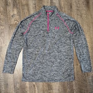 Under Armour Men's Heat Gear Long Sleeve 1/4 Zip Athletic Workout Top